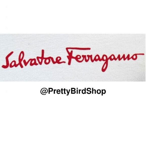 SALVATORE FERRAGAMO dust bag large white red EUC 22 x 18" - Picture 3 of 5